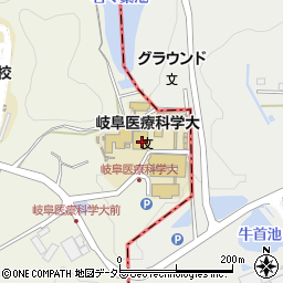 岐阜医療科学大学周辺の地図