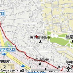 神奈川県横浜市港北区篠原西町7-8周辺の地図