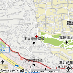 神奈川県横浜市港北区篠原西町7-23周辺の地図