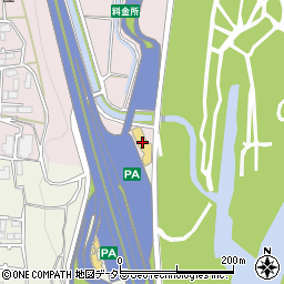 首都圏中央連絡自動車道　厚木ＰＡ内回り周辺の地図