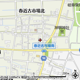 岐阜県岐阜市春近古市場南25周辺の地図