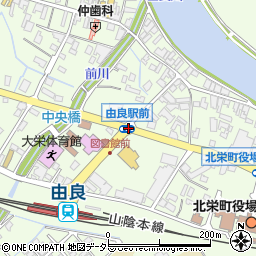 由良駅前周辺の地図