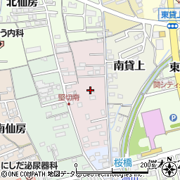 岐阜県関市竪切南周辺の地図