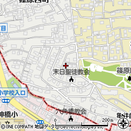 神奈川県横浜市港北区篠原西町7-10周辺の地図