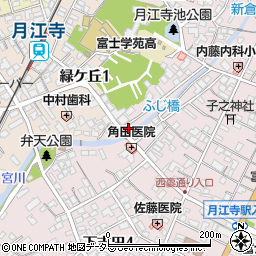 村内書店　月江寺駅前店周辺の地図