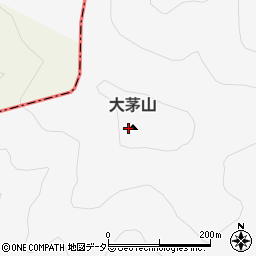 大茅山周辺の地図