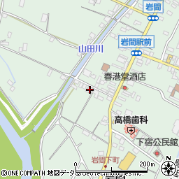 山梨県西八代郡市川三郷町岩間2195周辺の地図