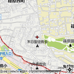 神奈川県横浜市港北区篠原西町7周辺の地図