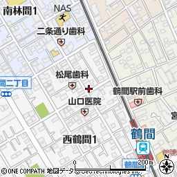 スイッパー鶴間駐車場周辺の地図