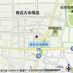 岐阜県岐阜市春近古市場南21周辺の地図
