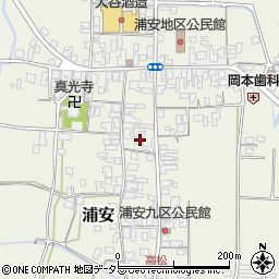 鳥取県東伯郡琴浦町浦安220周辺の地図