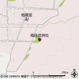 梅佐伎神社周辺の地図