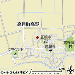 滋賀県長浜市高月町高野1109周辺の地図