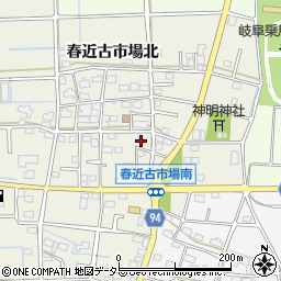 岐阜県岐阜市春近古市場南22周辺の地図