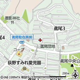 神奈川県厚木市鳶尾周辺の地図