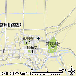 滋賀県長浜市高月町高野1121周辺の地図