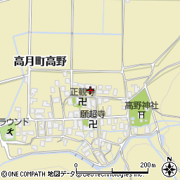 滋賀県長浜市高月町高野1116-1周辺の地図