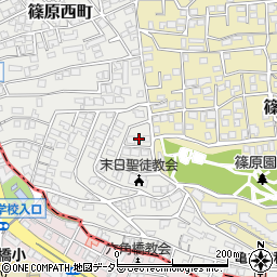 神奈川県横浜市港北区篠原西町7-12周辺の地図