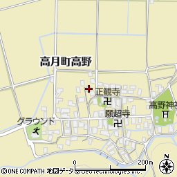 滋賀県長浜市高月町高野1110周辺の地図