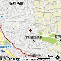 神奈川県横浜市港北区篠原西町8周辺の地図
