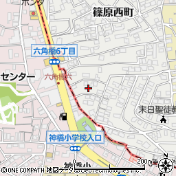 神奈川県横浜市港北区篠原西町12周辺の地図