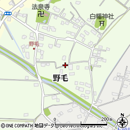 千葉県市原市野毛周辺の地図