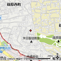神奈川県横浜市港北区篠原西町7-14周辺の地図