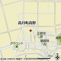滋賀県長浜市高月町高野1098周辺の地図