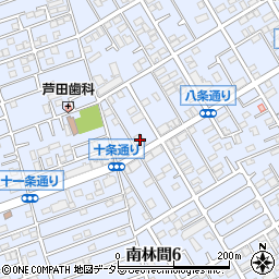 平塚信用金庫南林間支店周辺の地図