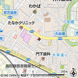 鳥取吉方郵便局周辺の地図
