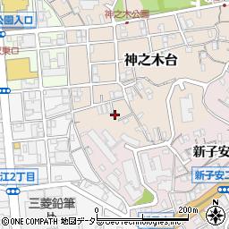 神奈川県横浜市神奈川区神之木台2-22周辺の地図