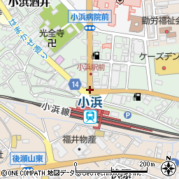 駅前周辺の地図