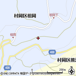 兵庫県美方郡香美町村岡区柤岡853周辺の地図