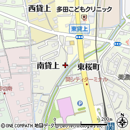 岐阜県関市南貸上31周辺の地図