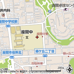 神奈川県座間市緑ケ丘周辺の地図