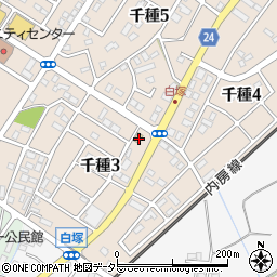 ミニストップ市原白塚店周辺の地図