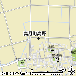 滋賀県長浜市高月町高野1101-1周辺の地図