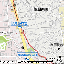 神奈川県横浜市港北区篠原西町13周辺の地図