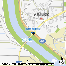 伊豆橋北詰周辺の地図