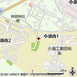 岐阜県関市小瀬南周辺の地図