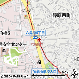 神奈川県横浜市港北区篠原西町14-25周辺の地図
