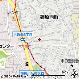 神奈川県横浜市港北区篠原西町14-13周辺の地図