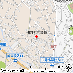 川井町内会館周辺の地図