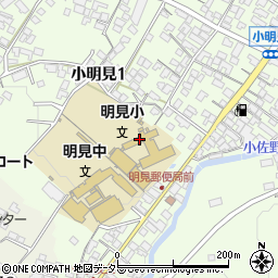 富士吉田市立明見小学校周辺の地図