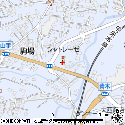 デイリーヤマザキ中津川駒場店周辺の地図