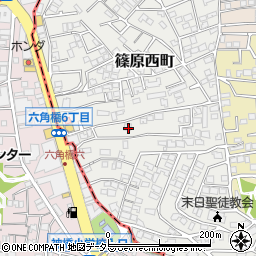 神奈川県横浜市港北区篠原西町14-10周辺の地図