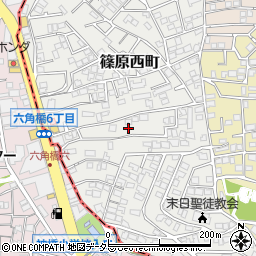 神奈川県横浜市港北区篠原西町14-7周辺の地図