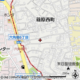 神奈川県横浜市港北区篠原西町14周辺の地図