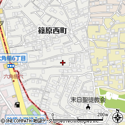 神奈川県横浜市港北区篠原西町14-3周辺の地図