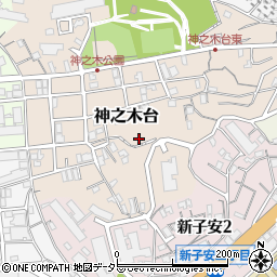 神奈川県横浜市神奈川区神之木台21周辺の地図
